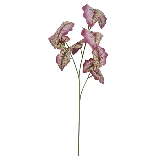 Pack of 6 x 85cm Artificial Purple Leaf Foliage