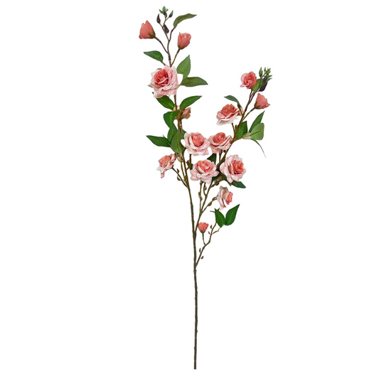 90cm Artificial Pink Rose Stem