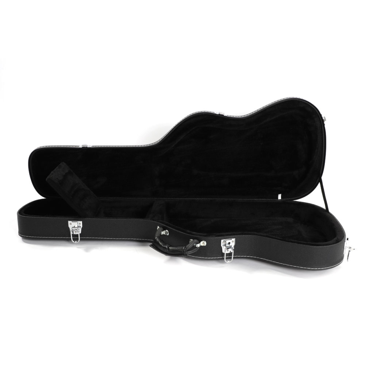 ST High Grade Electric Guitar Hard Case Microgroove Flat Surface Straight Flange Black
