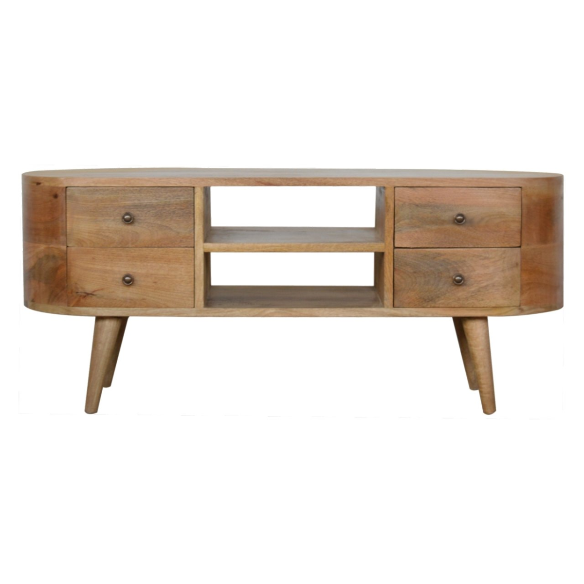Artisan Furniture Solid Wood Rounded Entertainment Unit