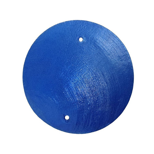 Capiz Shell Discs, 5cm Diameter with 2 holes, 45 pcs, Sea Blue