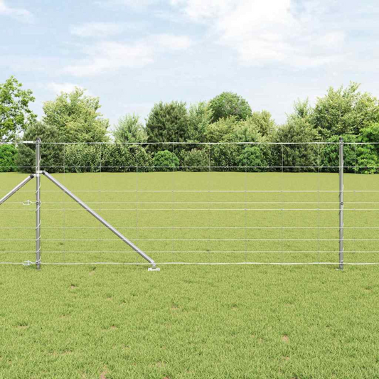 vidaXL Field Fence 1x25 m Galvanised Steel