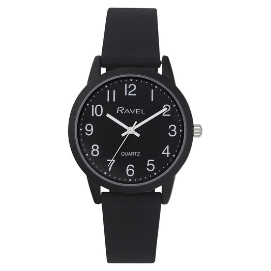 Ravel Ravel Mens Sports Black Dial Silicone Watch R1814.33