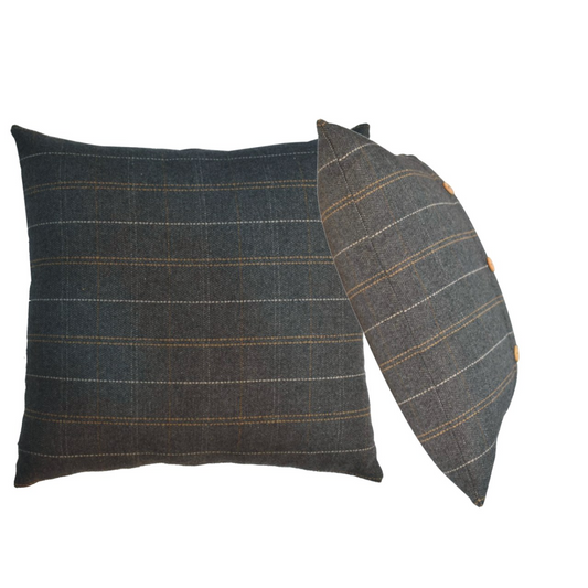 Artisan Furniture 2 Quinn Pewter Cushions, Dark Grey