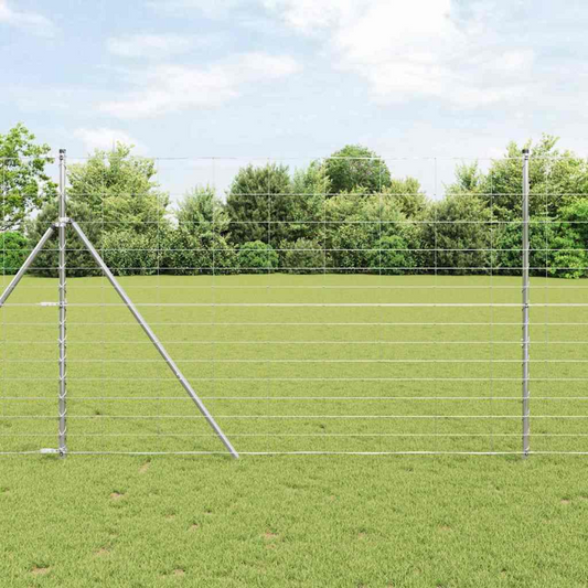 vidaXL Field Fence 1.6x50 m Galvanised Steel