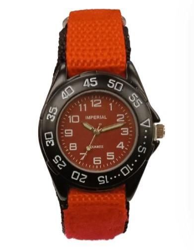 Imperial Imperial Children Red Mid Dial with Velcro Strap Easy Fasten Watch IMP429R CLEARANCE NEEDS RE-BATTERY