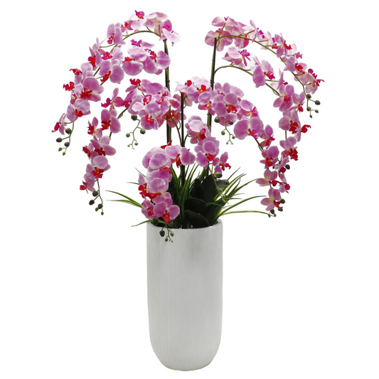 150cm Artificial Pink Orchid Potted Display Artificial