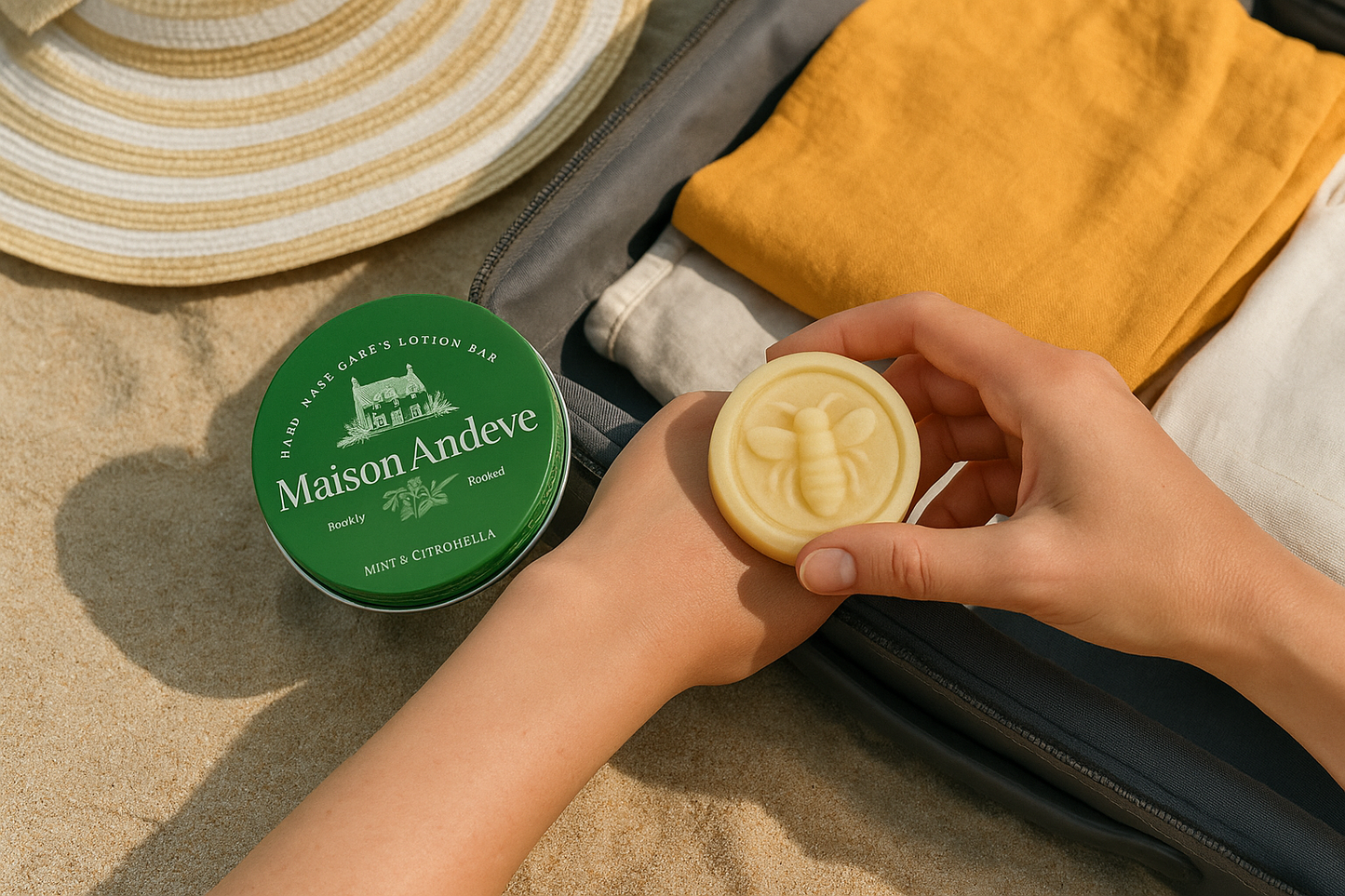 Mint & Citronella Natural Bug-Repellent Lotion Bar