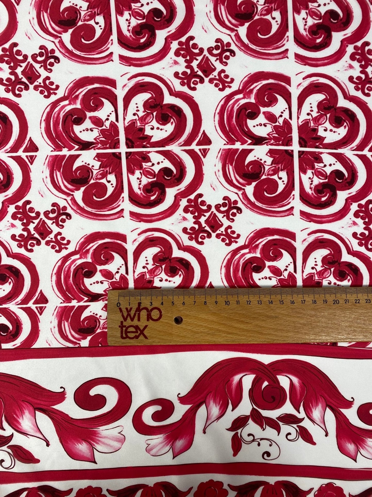 Majolica Pattern Fabric by Metre