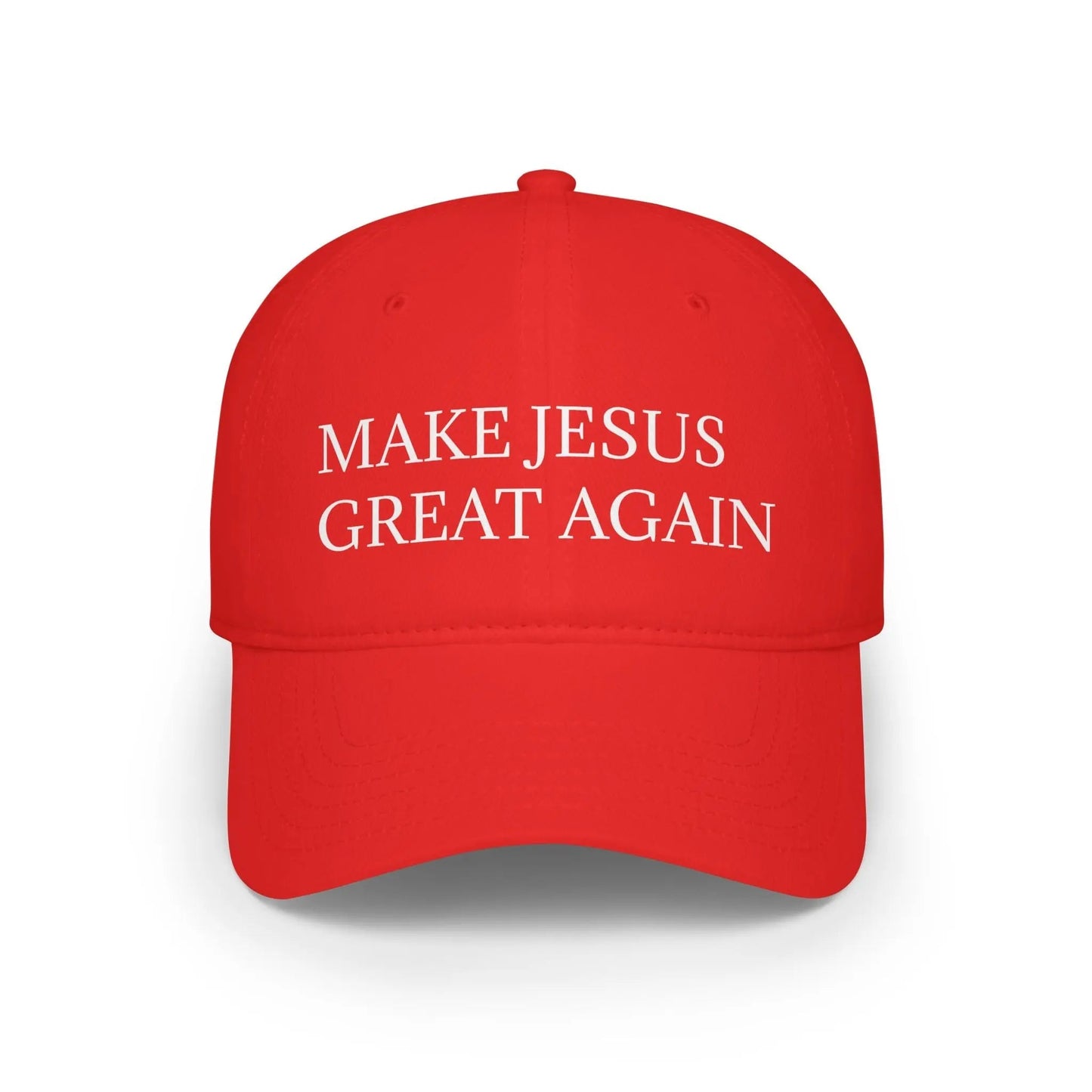 Make Jesus Great Again Low Profile Baseball Cap - Faith-Inspired Fashion