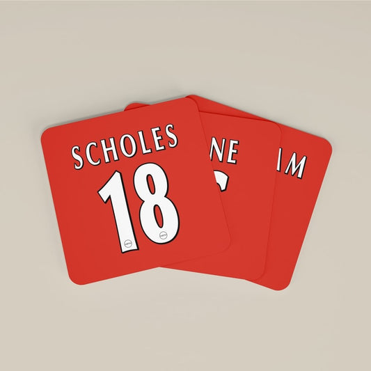 Manchester United Premier League Legends Football Coasters - Set Of 4