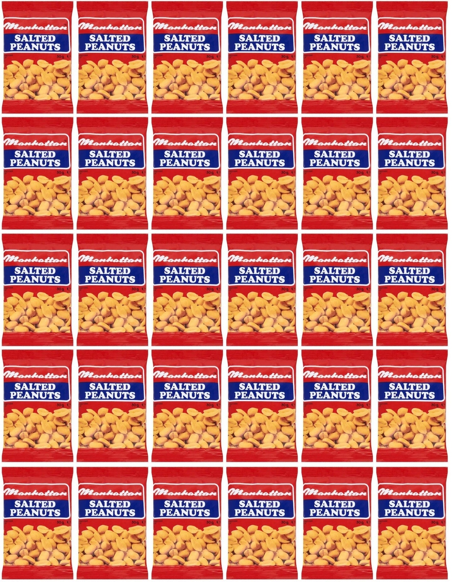 30 x Manhattan Salted Peanuts 30G