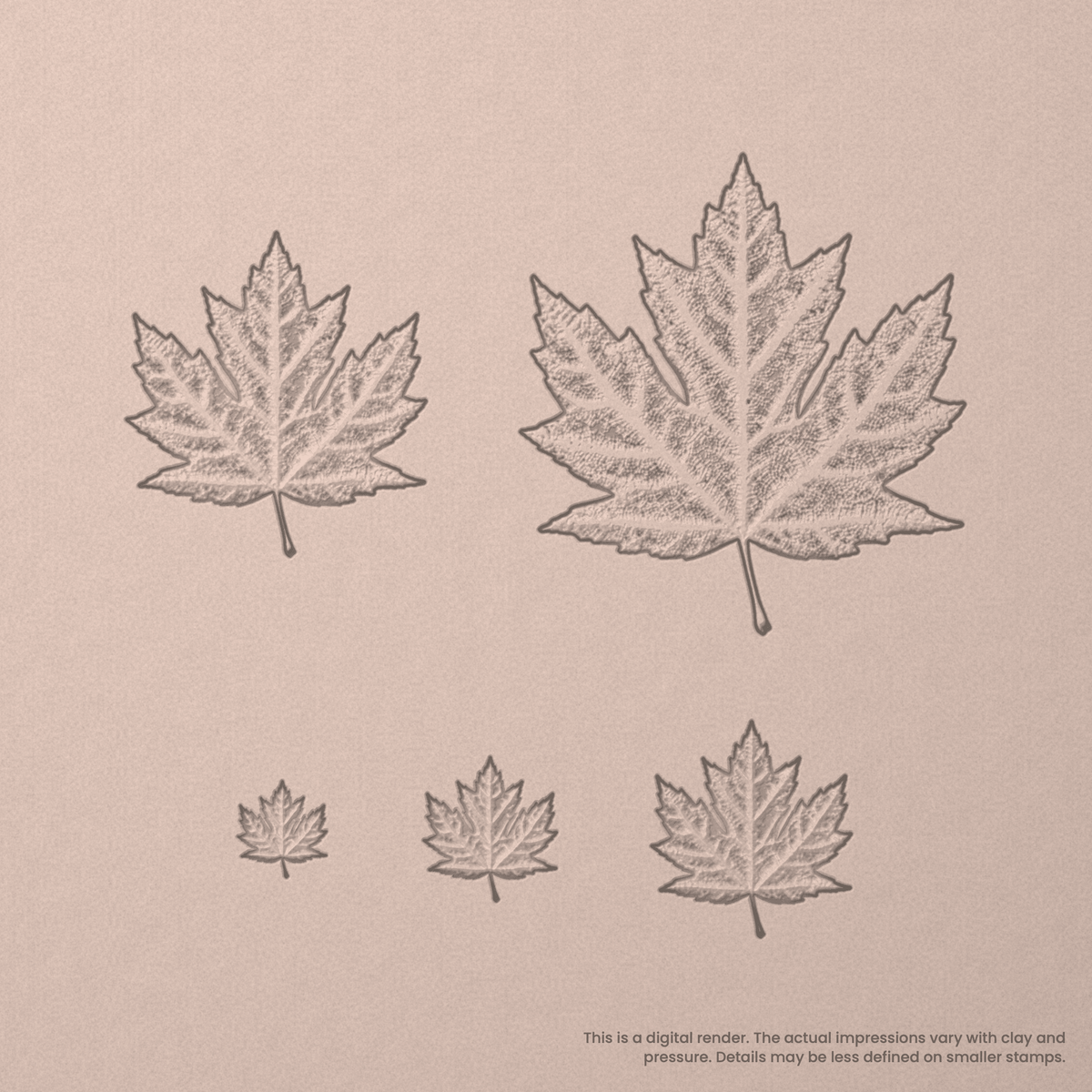 Maple Leaf Stamps - Photo Textured