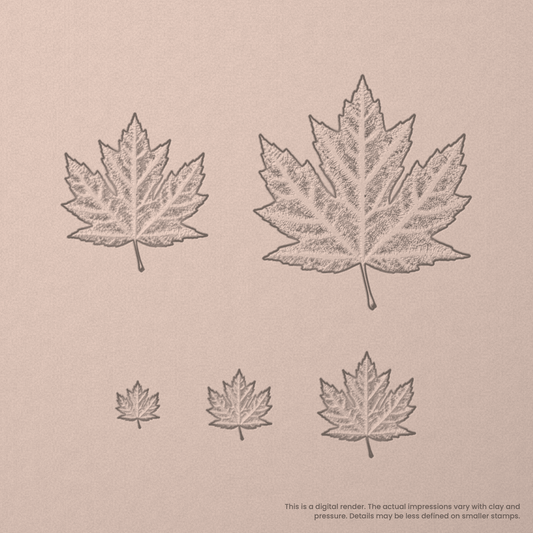 Maple Leaf Stamps - Photo Textured