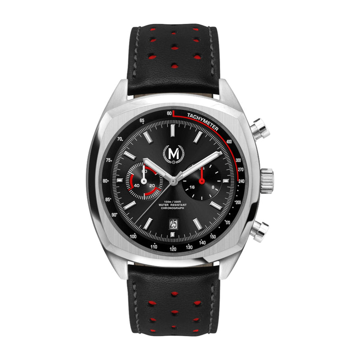 Classic Driver Chronograph, Black And Red Strap
