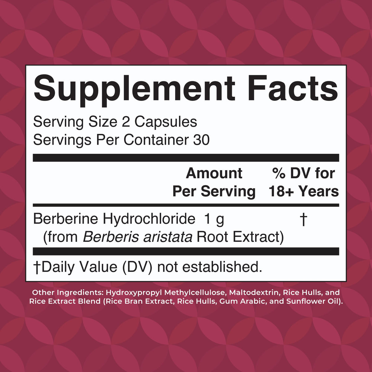MaryRuth Organics Berberine 1000 mg – 30 Servings | Vegan Capsules