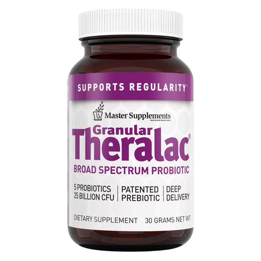Master Supplements Granular Theralac Probiotic Powder – 25B CFU, 40 Servings, Vegan & Gluten Free