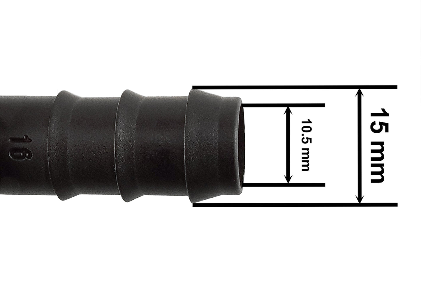 Mix 1/2in Barb Connectors HOZ15 Drip Irrigation Fitting Pipe and Water Fitting