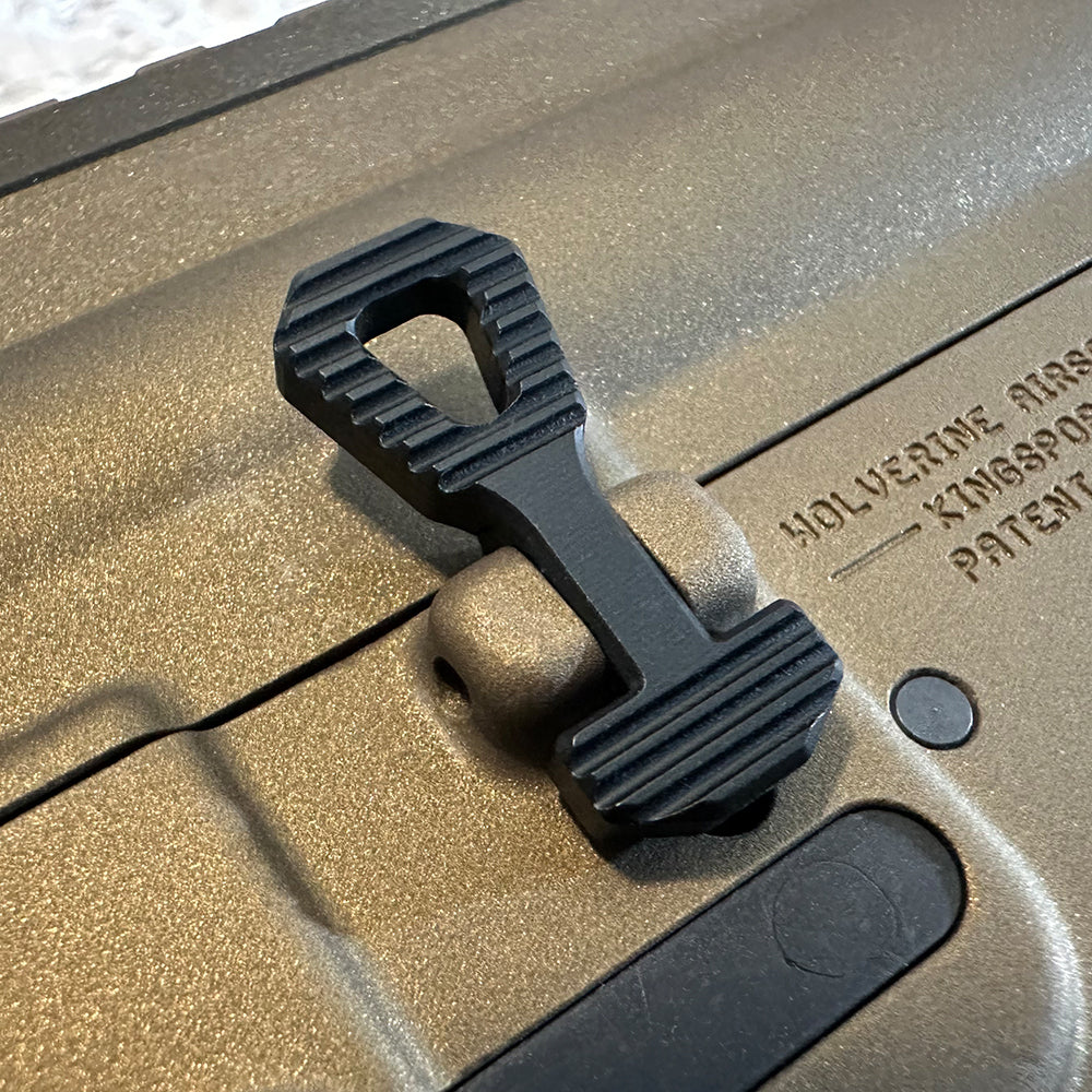 MAXX CNC Aluminium Enhanced Bolt Catch (Style A) (Black) For MTW