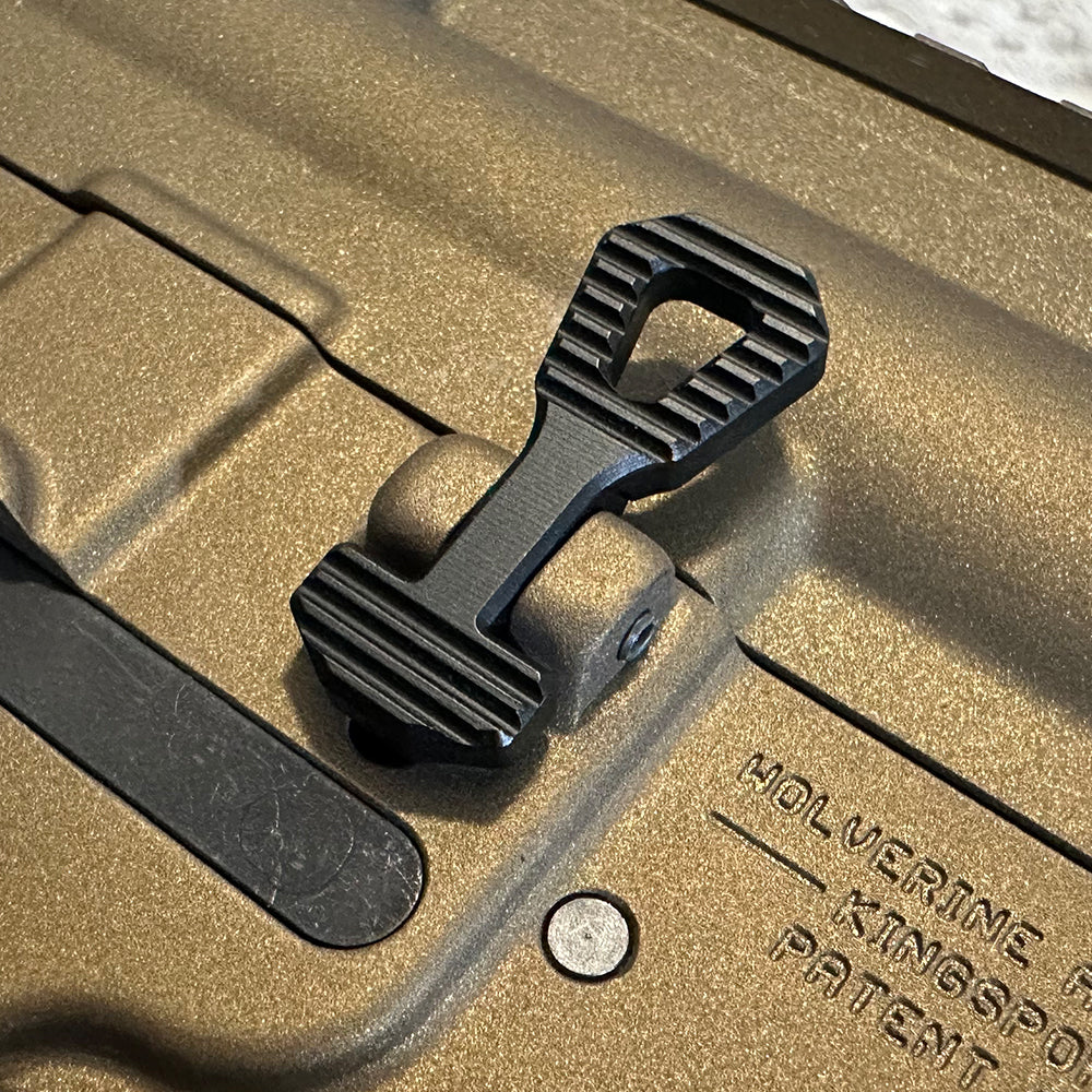 MAXX CNC Aluminium Enhanced Bolt Catch (Style A) (Black) For MTW