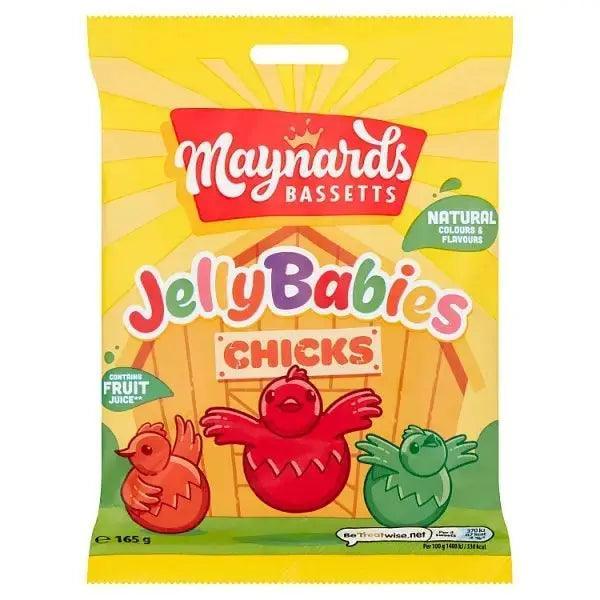 Maynards Bassetts Jelly Babies Chicks Bag 165g (Case of 12)