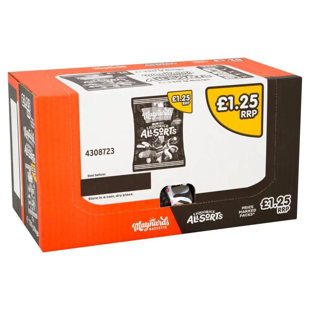 Maynards Bassetts Liquorice Allsorts Sweets Bag (Case of 10)
