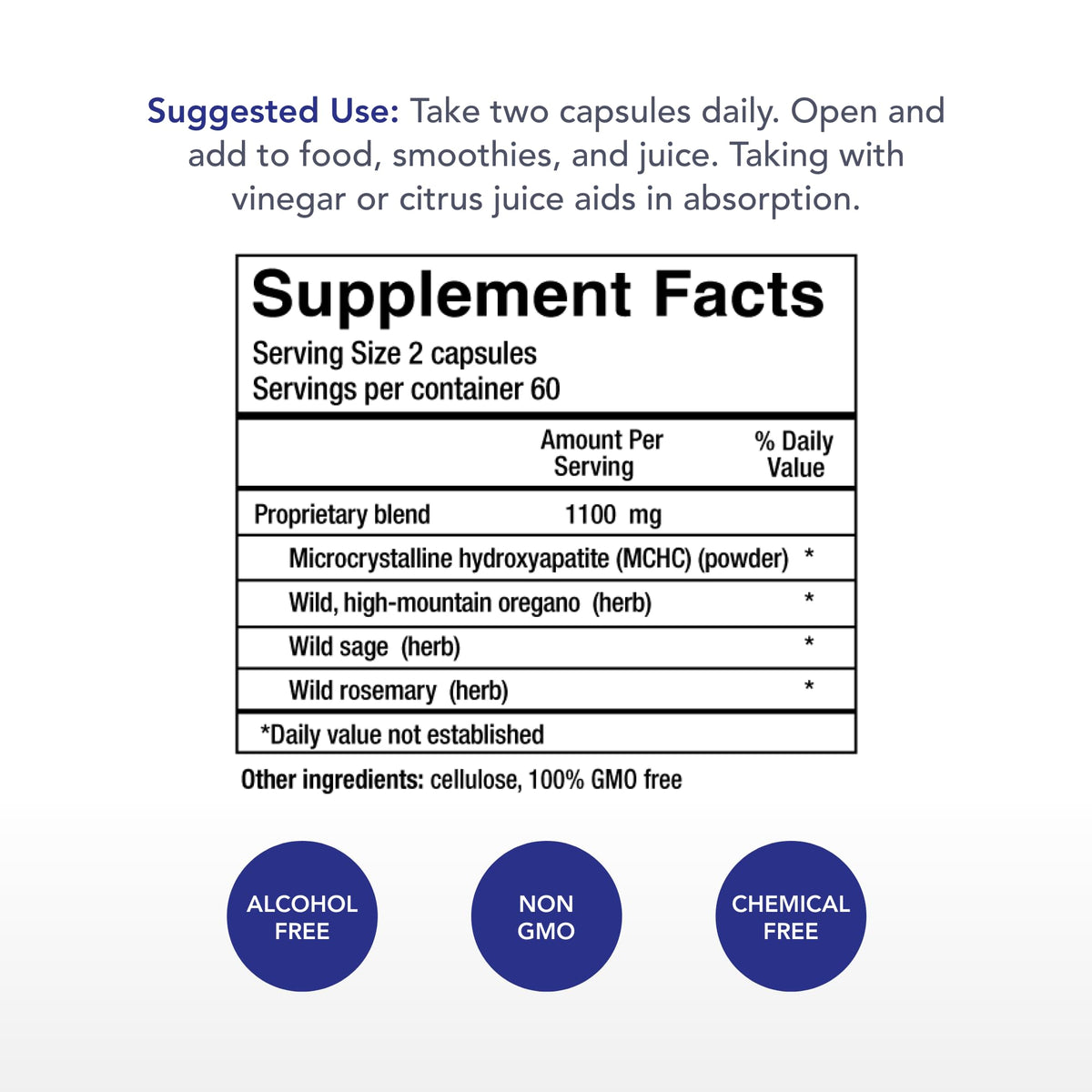 Physician's Strength Bone Complete - 120 Vegi Capsules | 60 Servings | Non-GMO