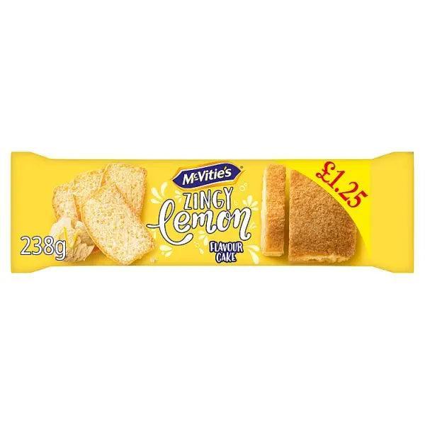 McVitie's Zingy Lemon Flavour Cake  (Case of 8)