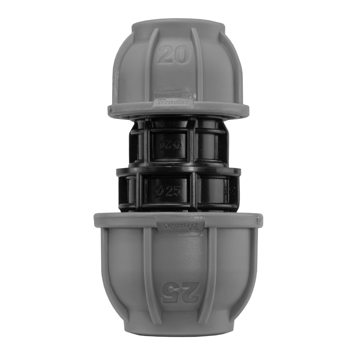 MDPE Straight Joiner Reducing 32mm - 25mm Hose Connector Set MDPE Pipe Connector