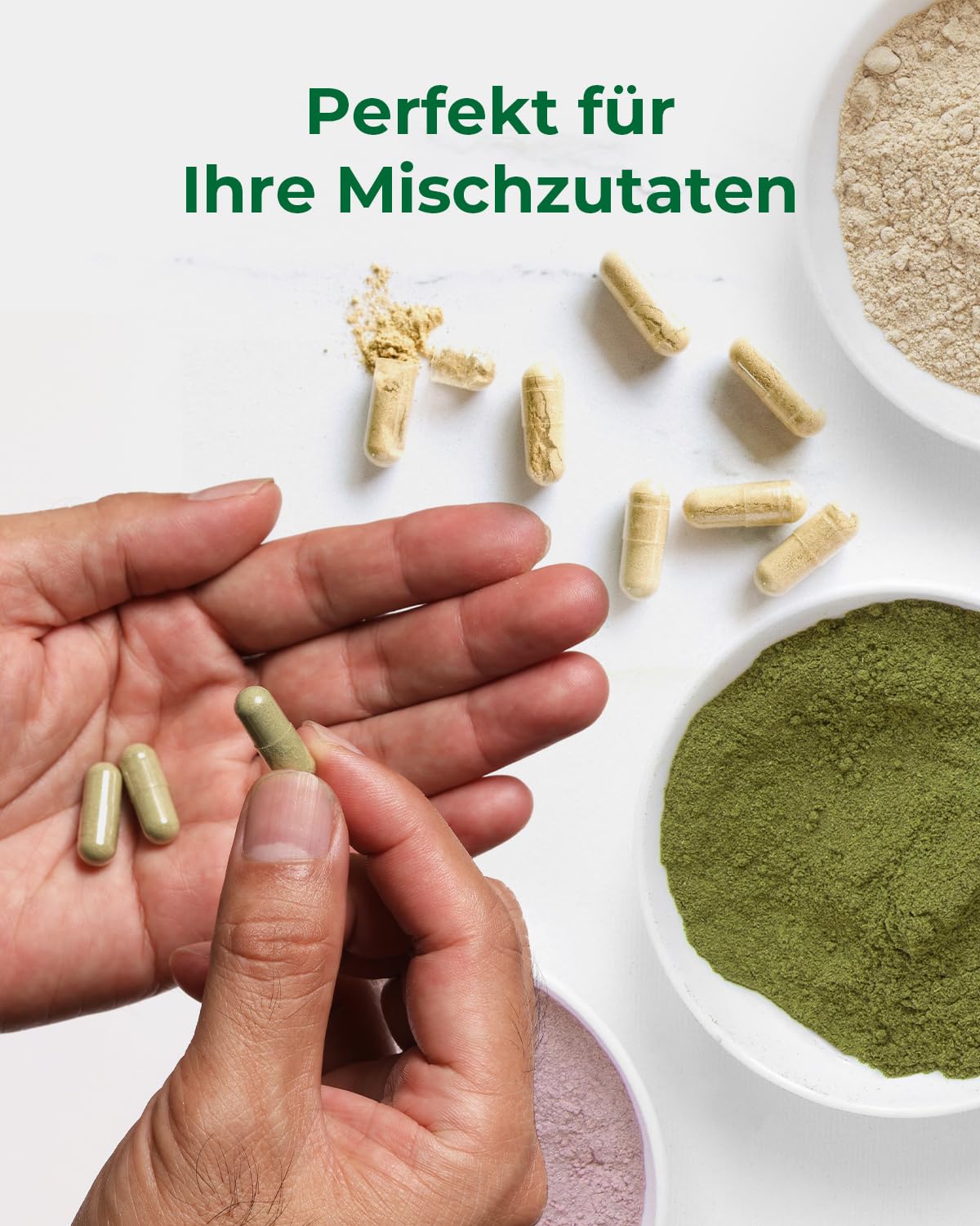 MéipaLien HPMC Empty Capsules Size 3-200 | Plant-Based, Vegetarian, Halal, Non-GMO | DIY Filling