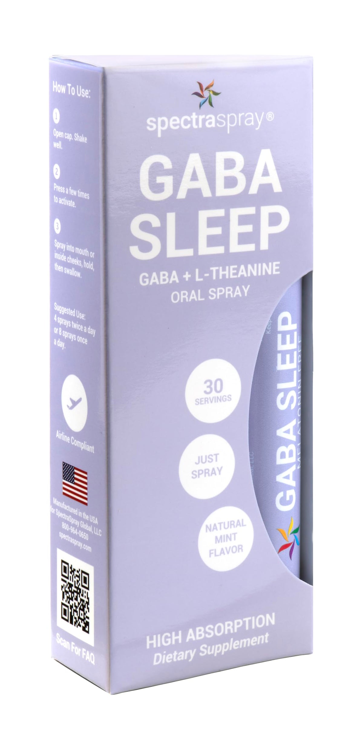 Melatonin Free GABA Sleep Spray 2 Pack – Vegan, Natural & Effective