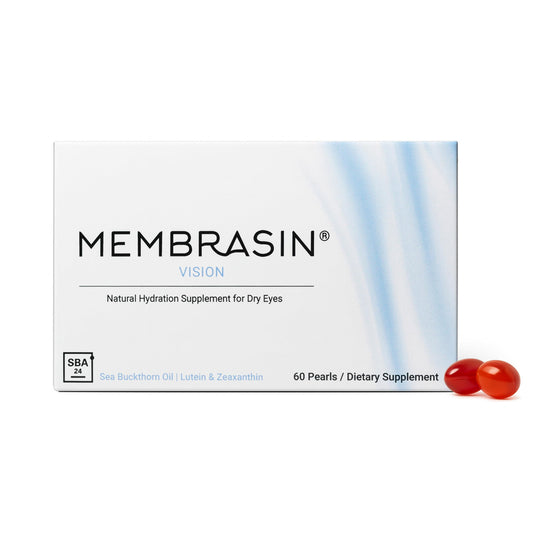 Membrasin Vision Supplement – Omega 3-6-7-9 with Sea Buckthorn, Lutein & Zeaxanthin | Eye Hydration & Blue Light Protection – Vegan Softgels (60 Capsules)