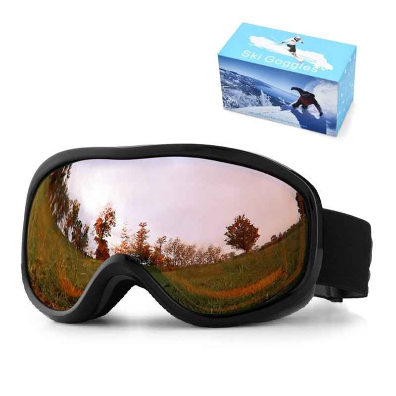 Men's & Women's Outdoor Ski Goggles with Anti-Fog, Windproof & Double Layer Protection