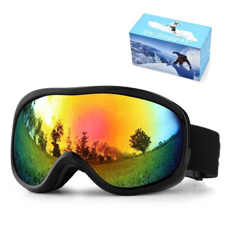 Men's & Women's Outdoor Ski Goggles with Anti-Fog, Windproof & Double Layer Protection