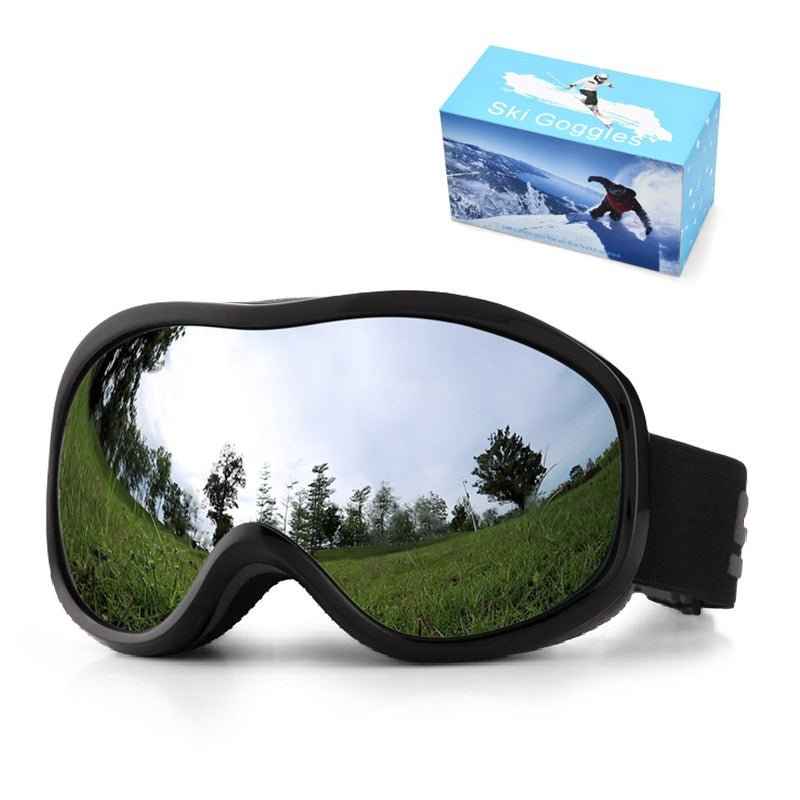 Men's & Women's Outdoor Ski Goggles with Anti-Fog, Windproof & Double Layer Protection