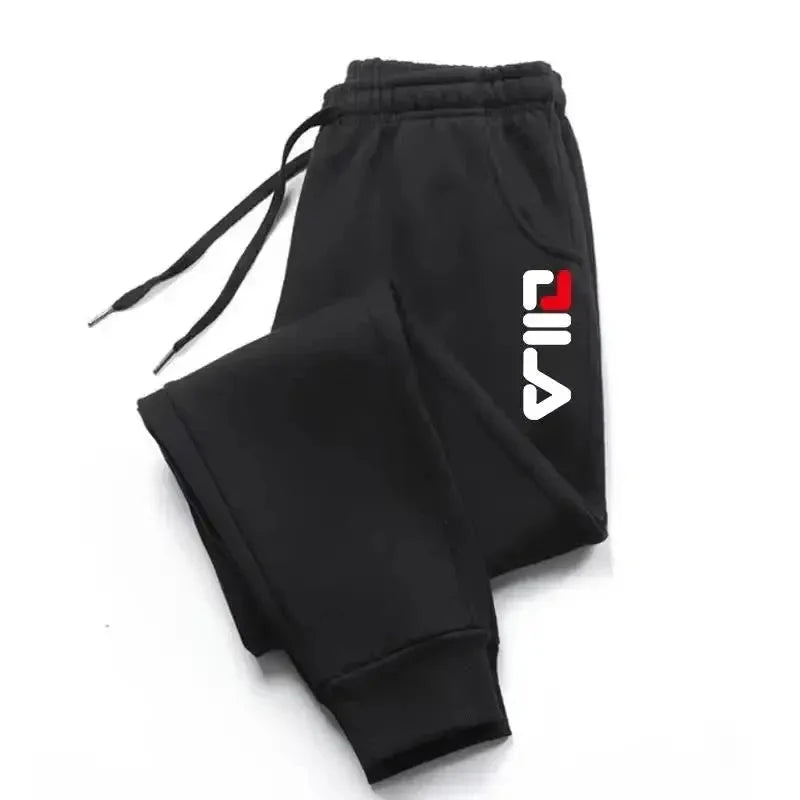 Men's Autumn Winter Fleece Joggers – Drawstring Fitness & Sports Sweatpants (WK007)