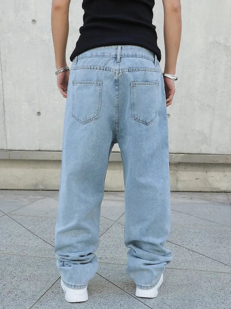 Men's Baggy Oversized Jeans – Y2K Wide-Leg Streetwear Denim