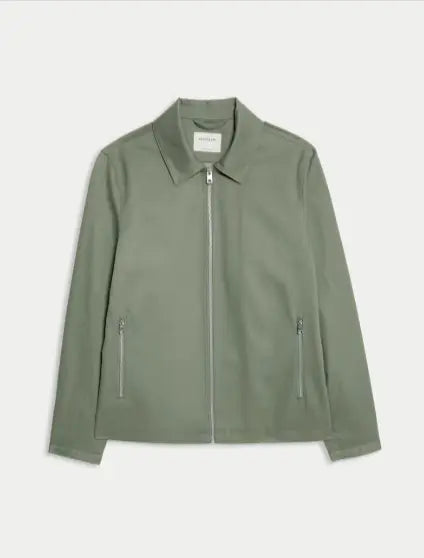 Mens Pure Cotton Harrington Jacket