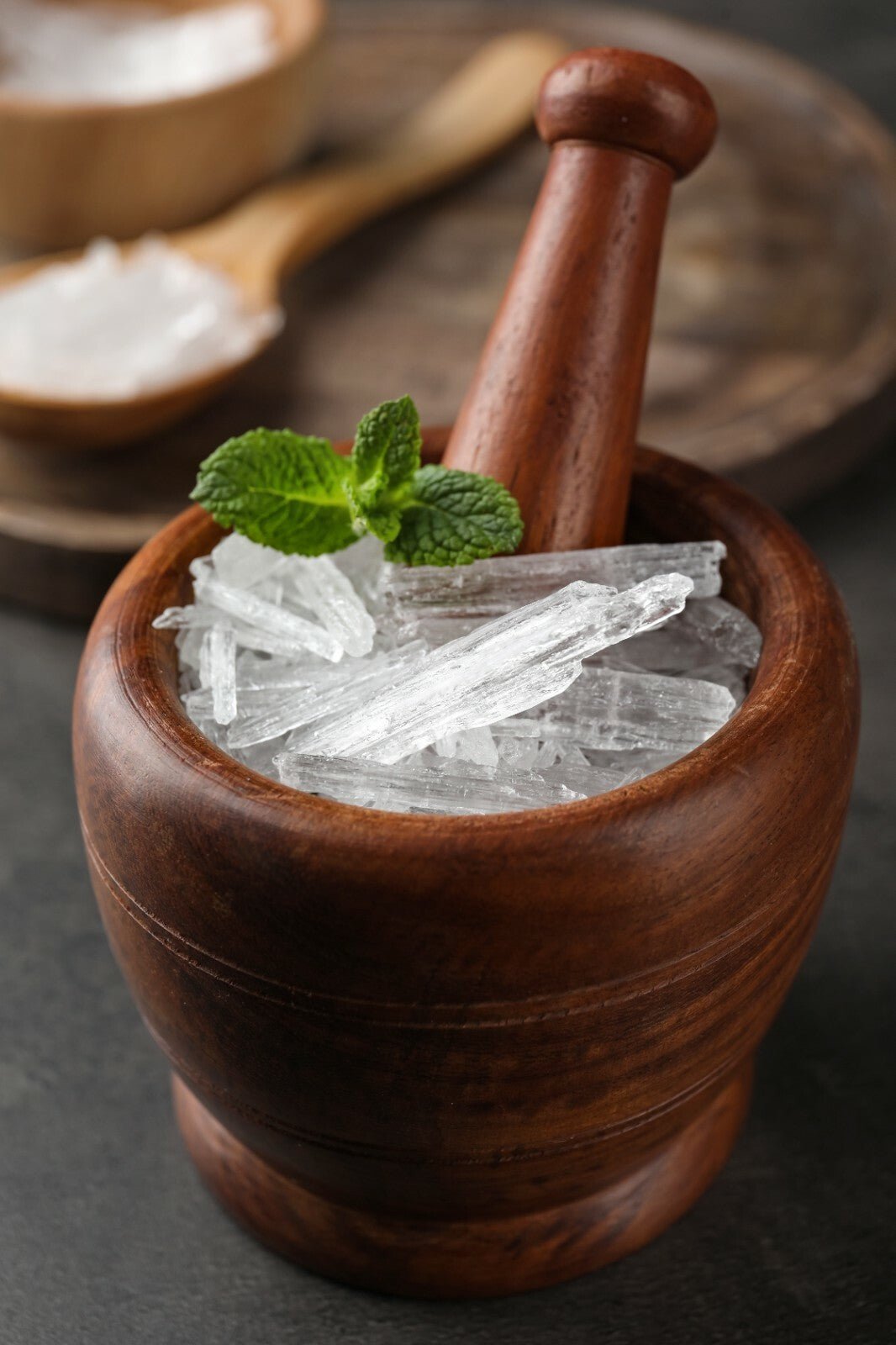 Menthol Crystals 30g – 100% Pure Peppermint-Derived Flakes for Steam Inhalation & Aromatherapy