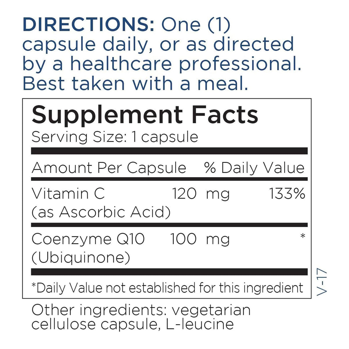 Metabolic Maintenance CoQ10 100mg + Vitamin C – 60 Vegan Capsules | Immune & Cardiovascular Support