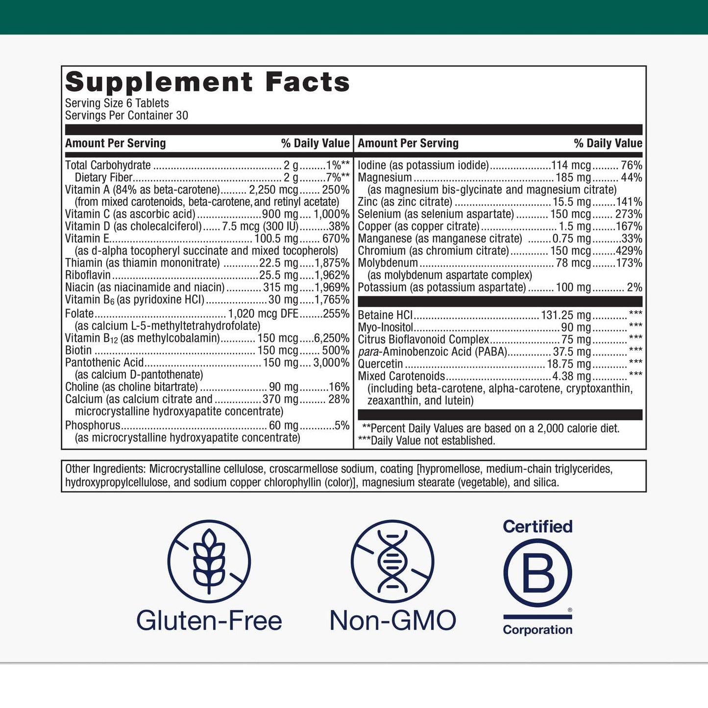 Metagenics Multivitamin Intensive Formula – Daily Multivitamin for Men & Women (120 Tablets) – Non-GMO, Gluten-Free