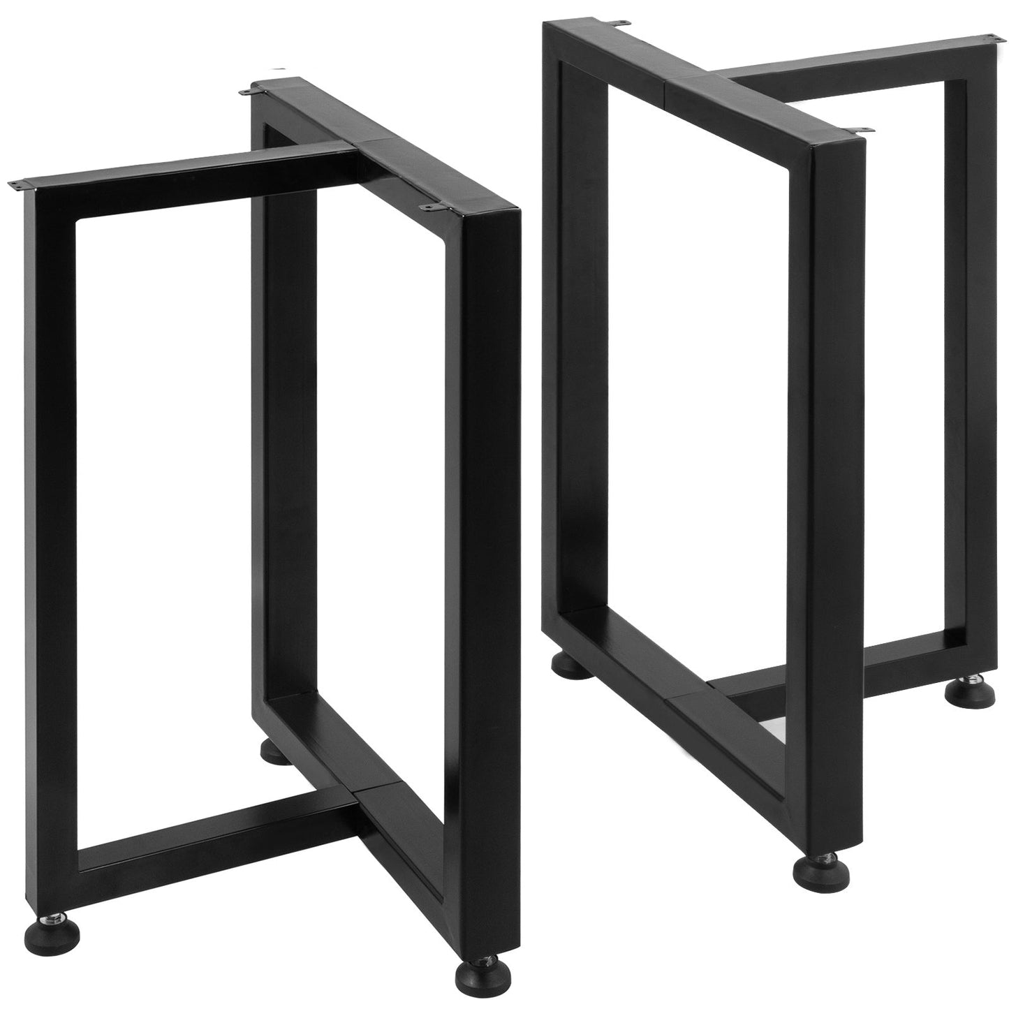 VEVOR 2PCS Metal Table Legs T-Shaped Heavy Duty Industry Desk Table Bench Legs Industrial DIY Coffee Table Adjustable Removable