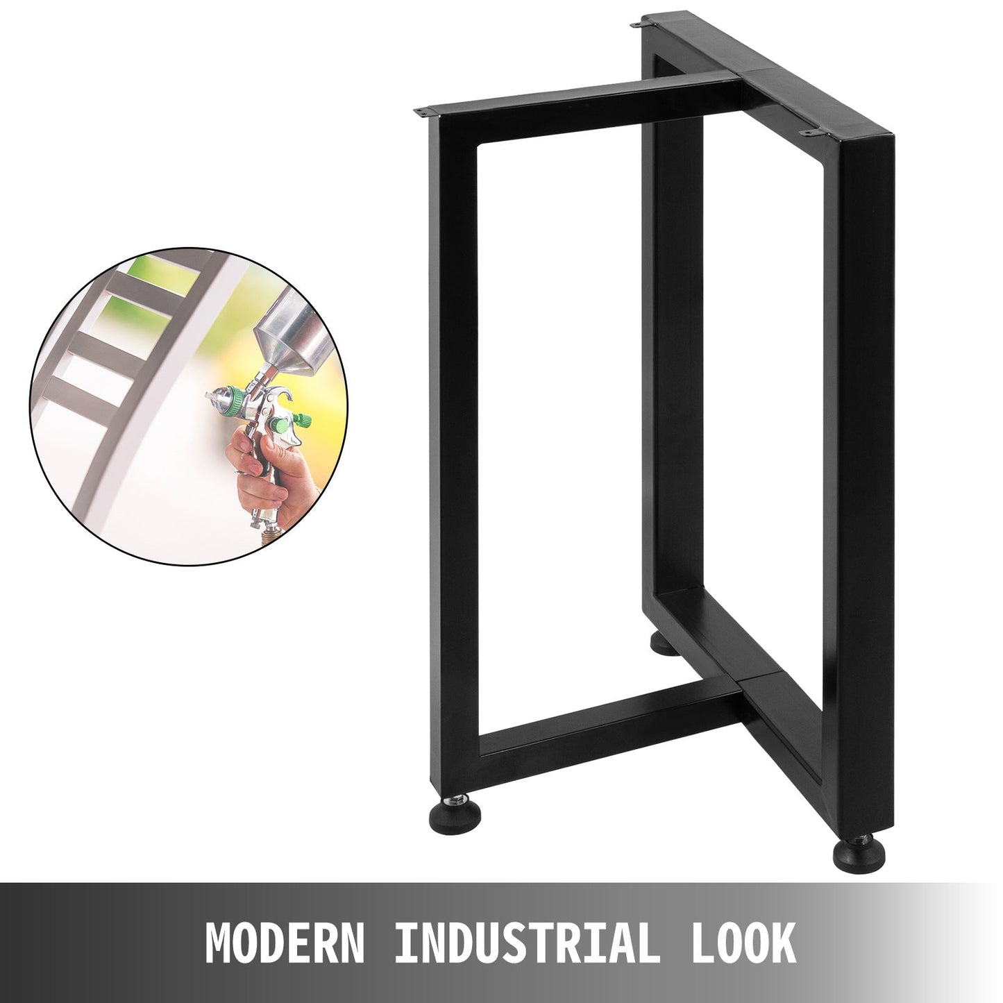 VEVOR 2PCS Metal Table Legs T-Shaped Heavy Duty Industry Desk Table Bench Legs Industrial DIY Coffee Table Adjustable Removable