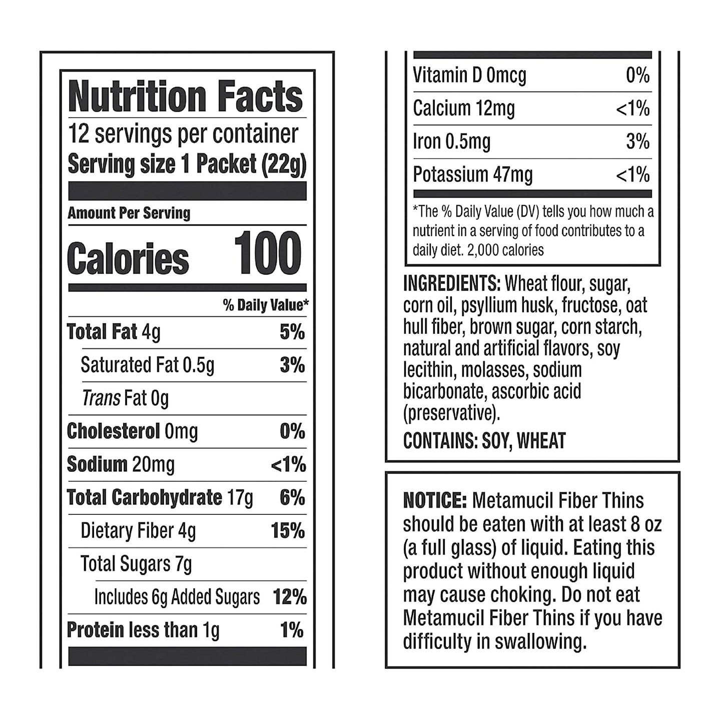 Metamucil Apple Crisp Fiber Wafers – 4g Fiber, 100 Calories