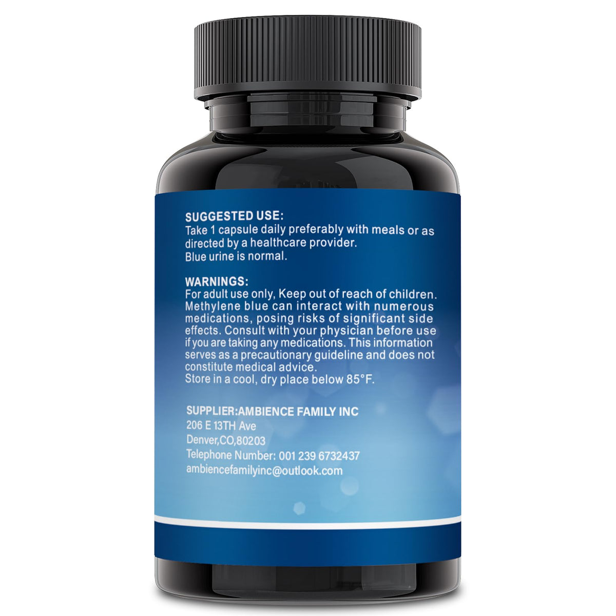 Liophy Methylene Blue Capsules – Premium 99% Methylene Blue with Vitamin C Ester | 60 Capsules Dietary Supplement