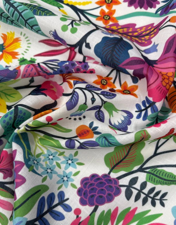Mexican Flowers Fabric by the Metre