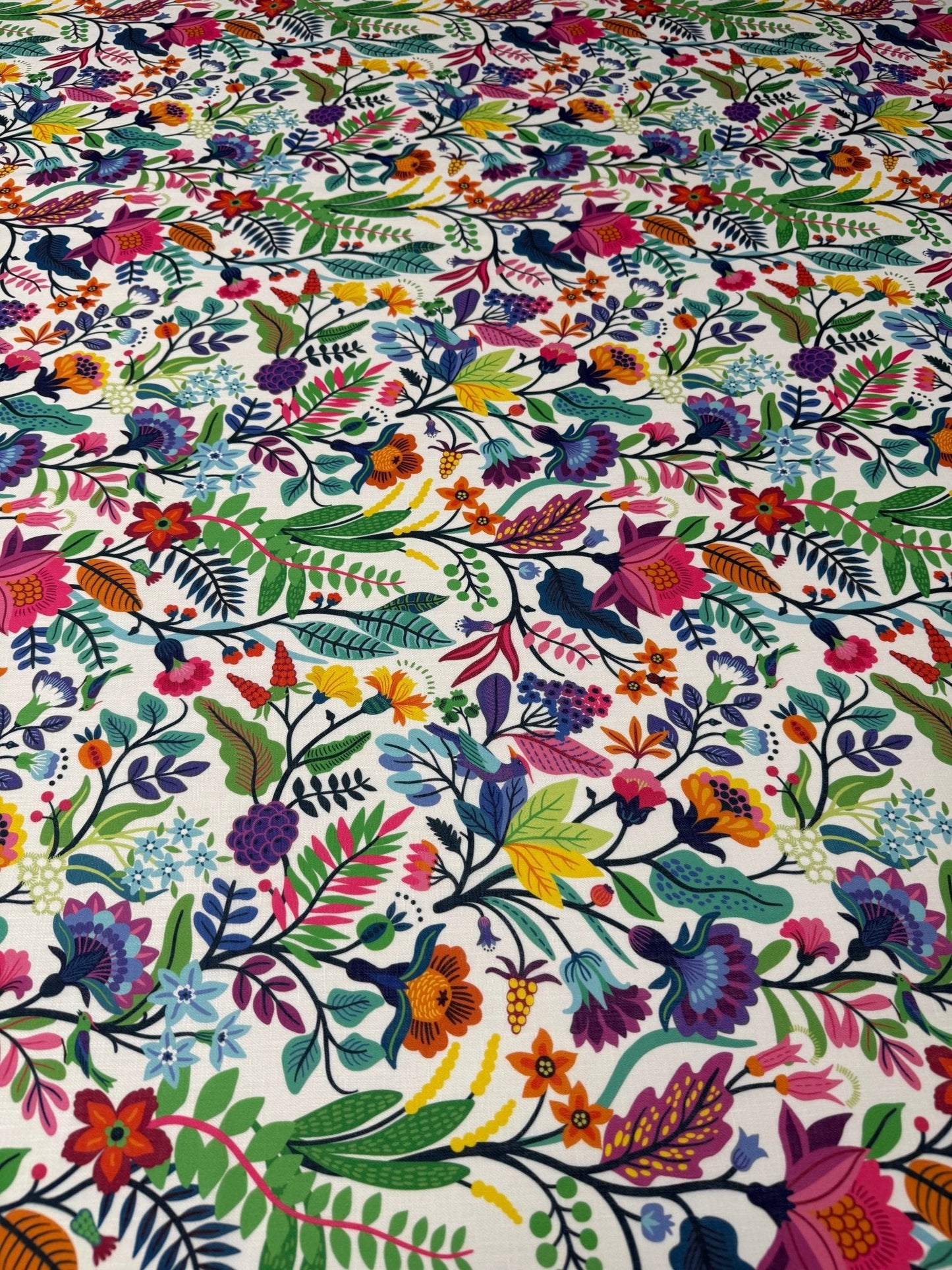 Mexican Flowers Fabric by the Metre