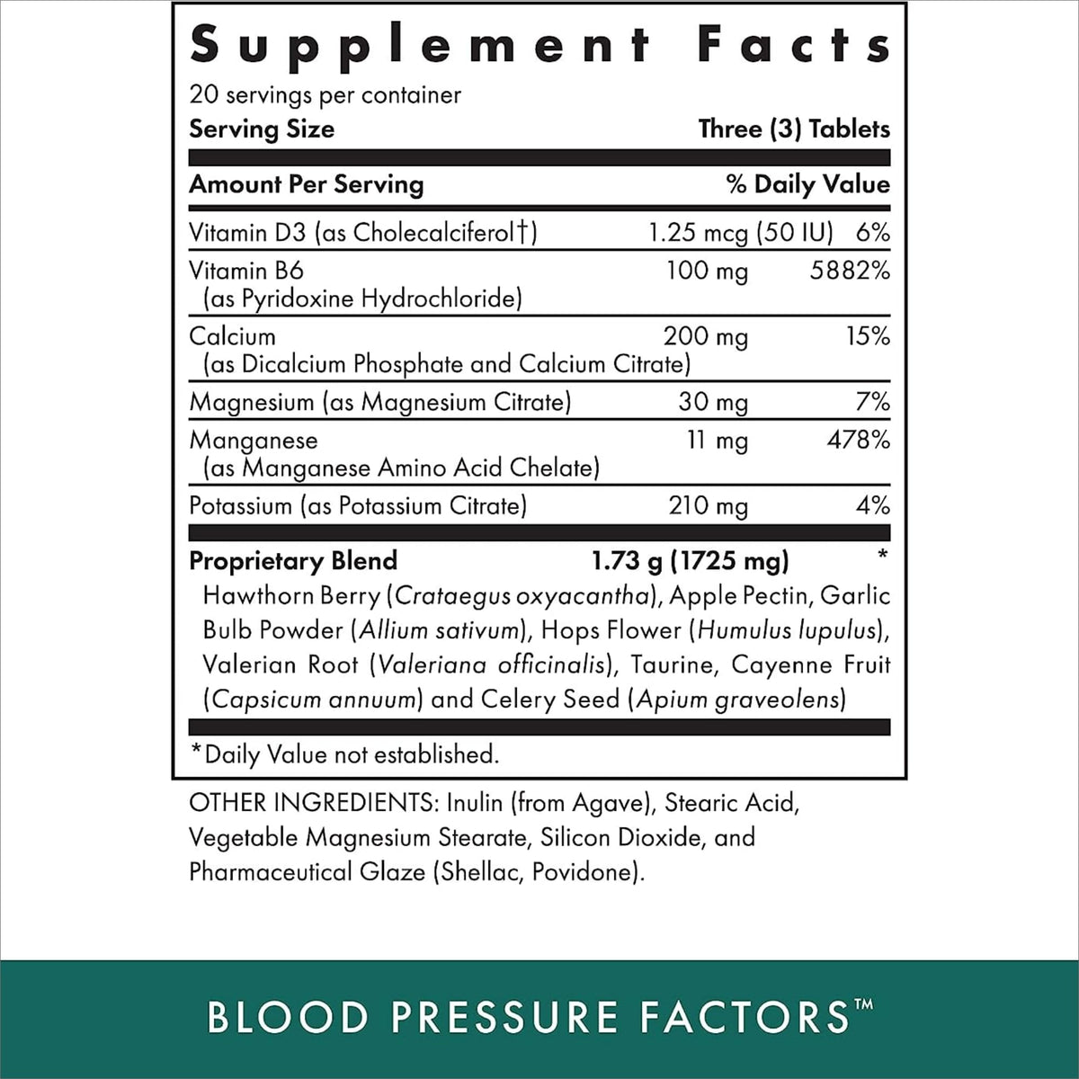 MICHAEL'S Blood Pressure Factors - Naturopathic Program (60 TB, 2 Pack) | Fluid Balance Support | Kosher