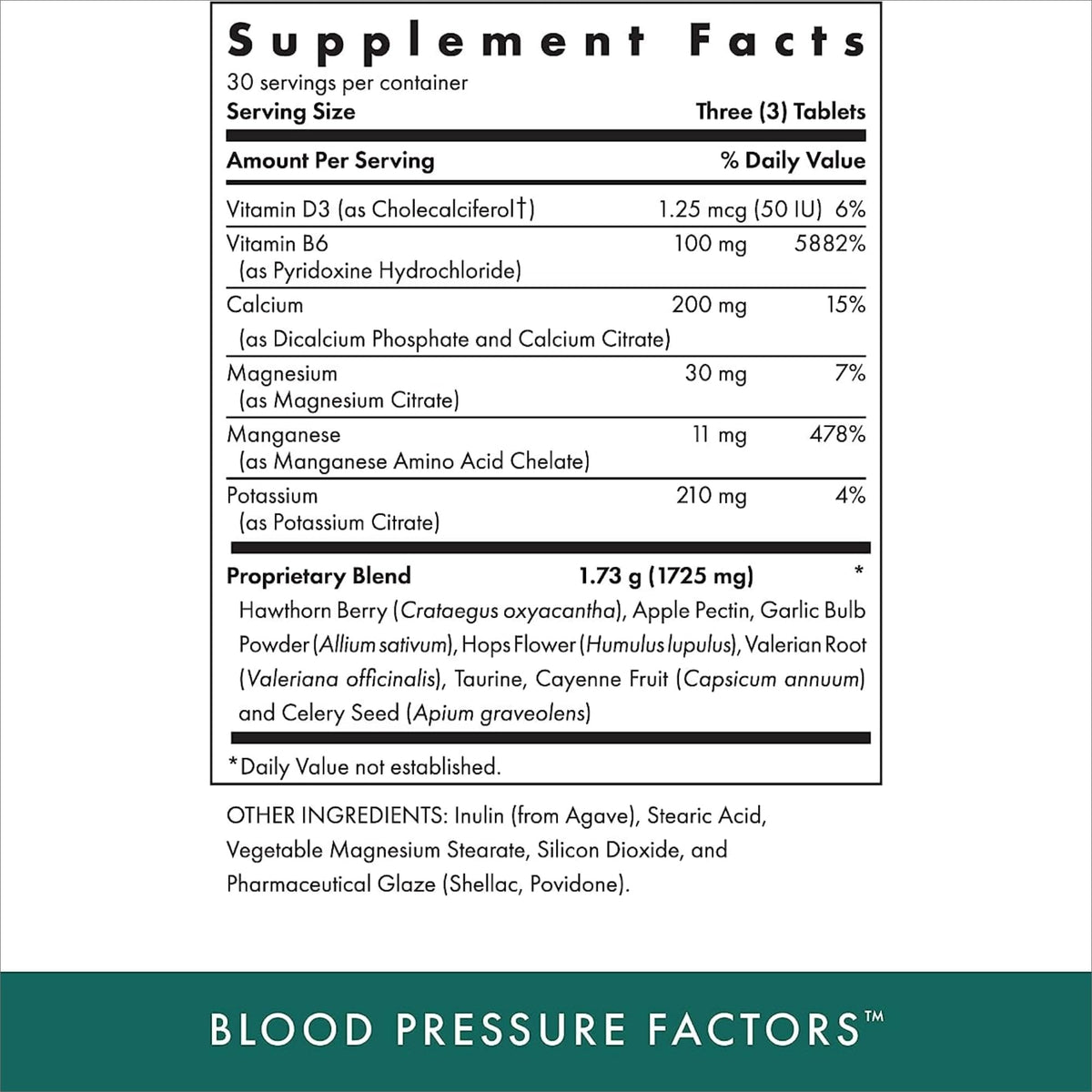 Michael's Blood Pressure Factors - 90 Vegetarian Tablets (2-Pack) | 60 Total Servings, Fluid Balance Support, Kosher