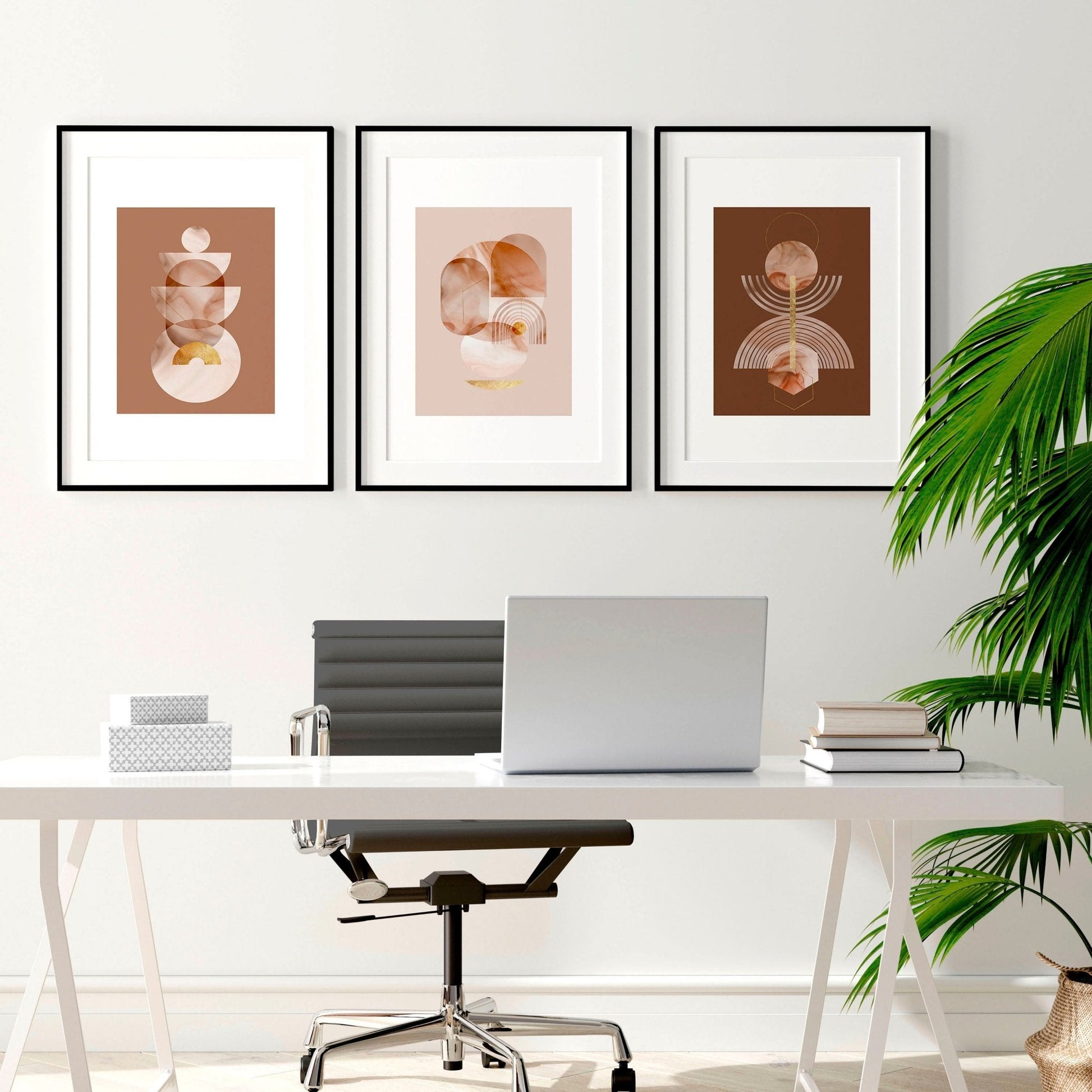 Prints for office | set of 3 framed wall art prints